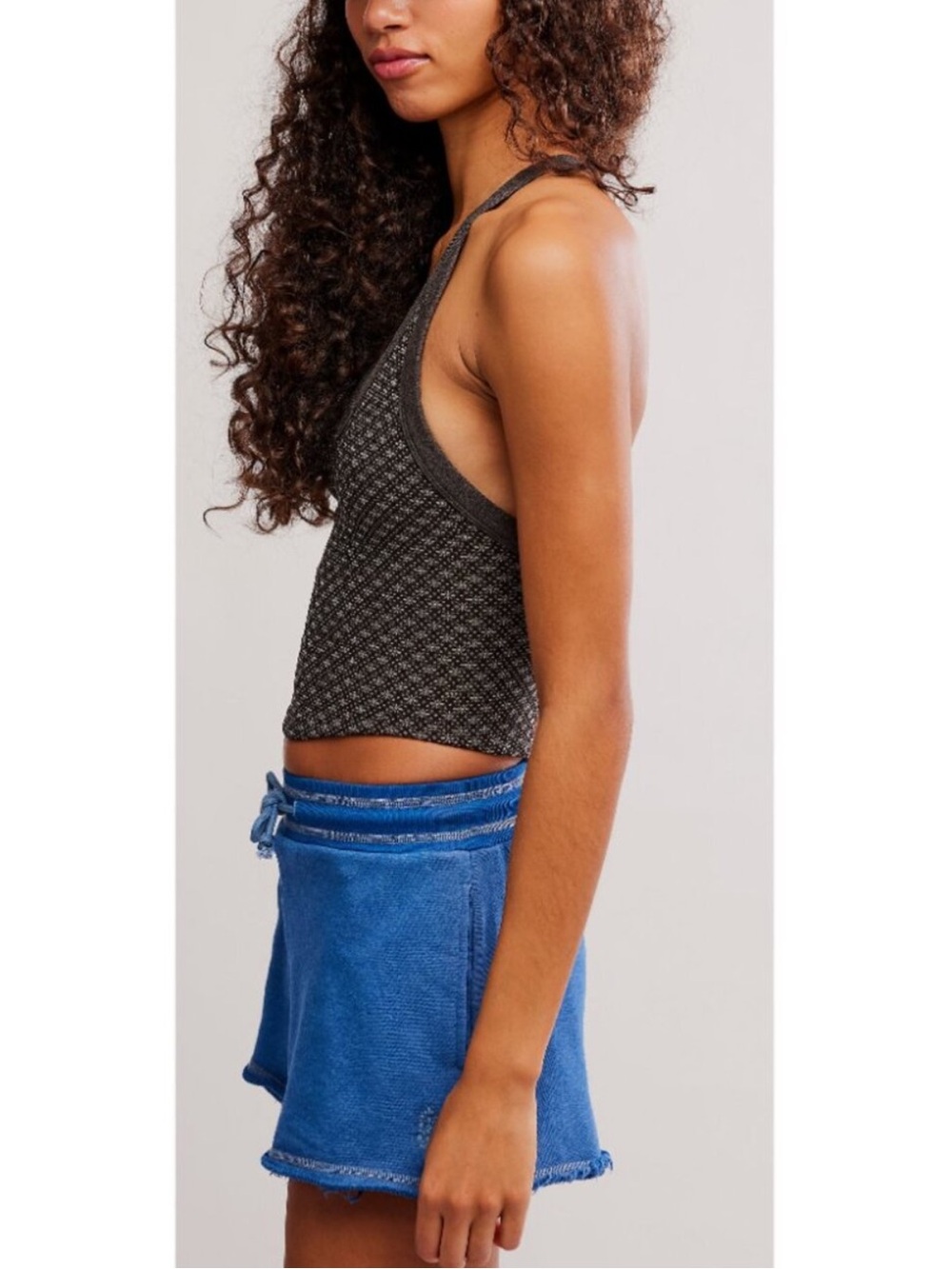 9375. Free People All Clear V Neck Jacquard Cami - Picture 5 of 6
